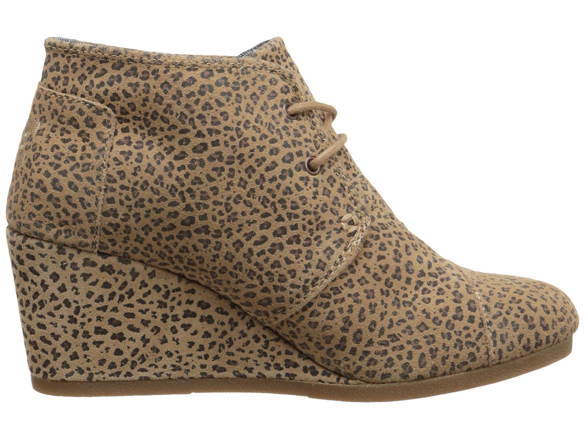 toms cheetah booties